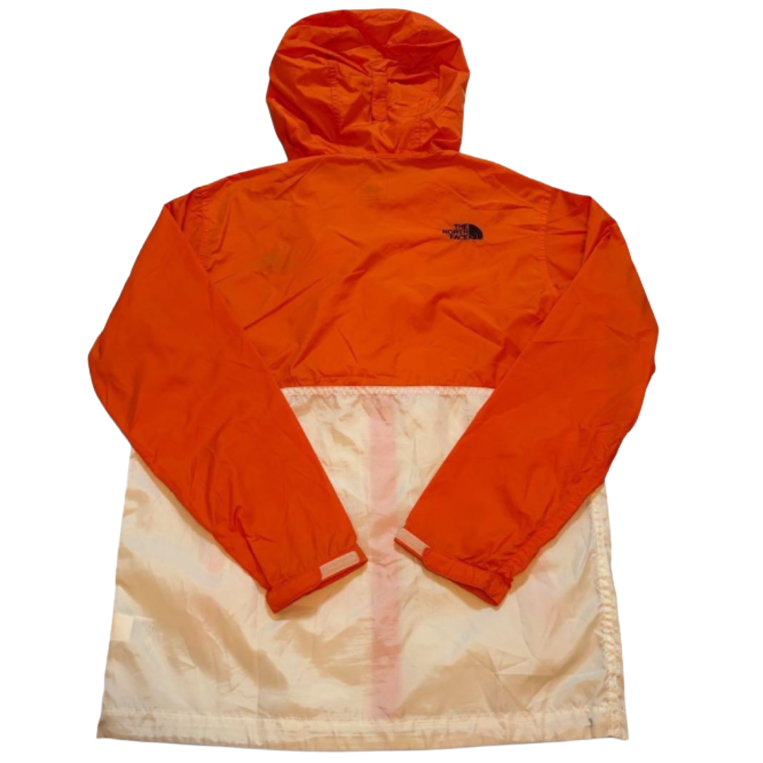 THE NORTH FACE ナイロンジャケット オレンジ ホワイト XS