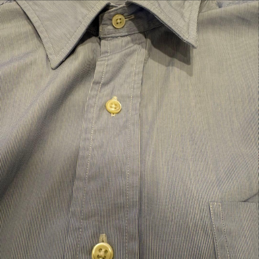 Polo Ralph Lauren 长袖衬衫 90年代复古条纹淡蓝色 XL(LL)