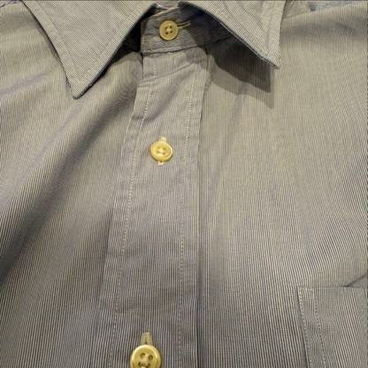 Polo Ralph Lauren 长袖衬衫 90年代复古条纹淡蓝色 XL(LL)