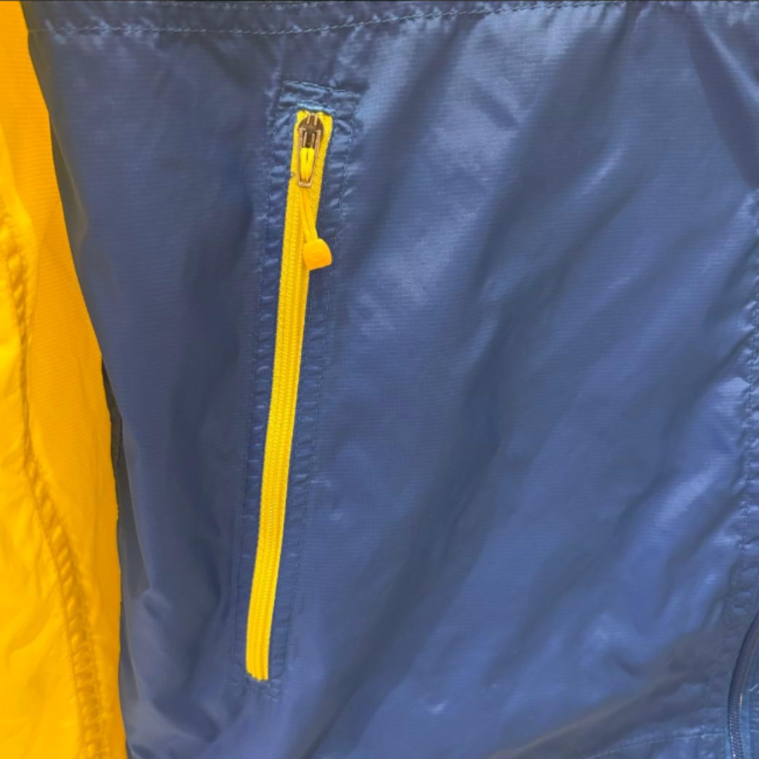 THE NORTH FACE マウンテンパーカー イエロー × ブルー S