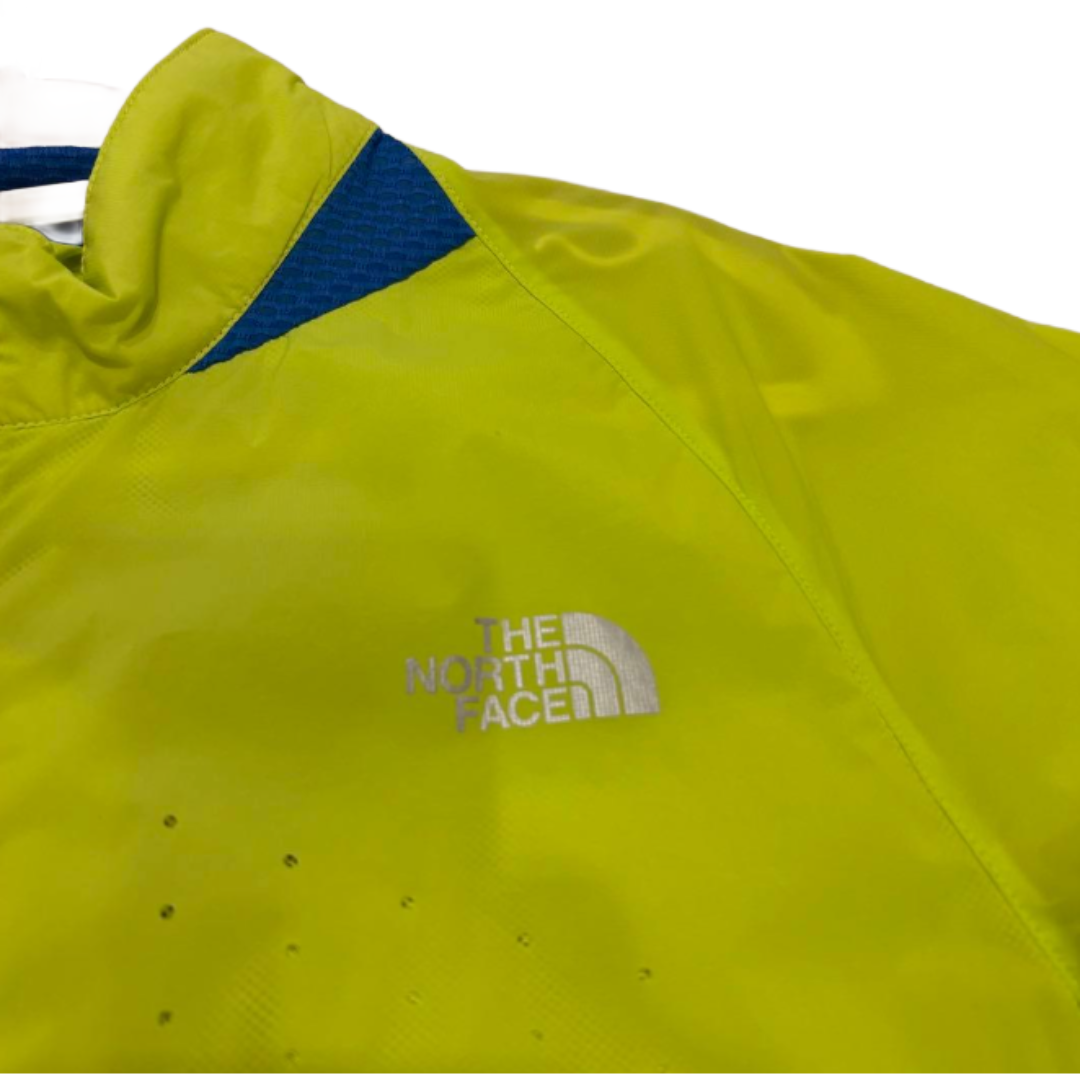 THE NORTH FACE ウィンドシェル ネオンイエロー/ブルー XL(LL)