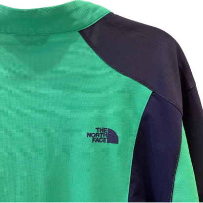 THE NORTH FACE ノースフェイス ハーフジップTシャツ グリーン XL