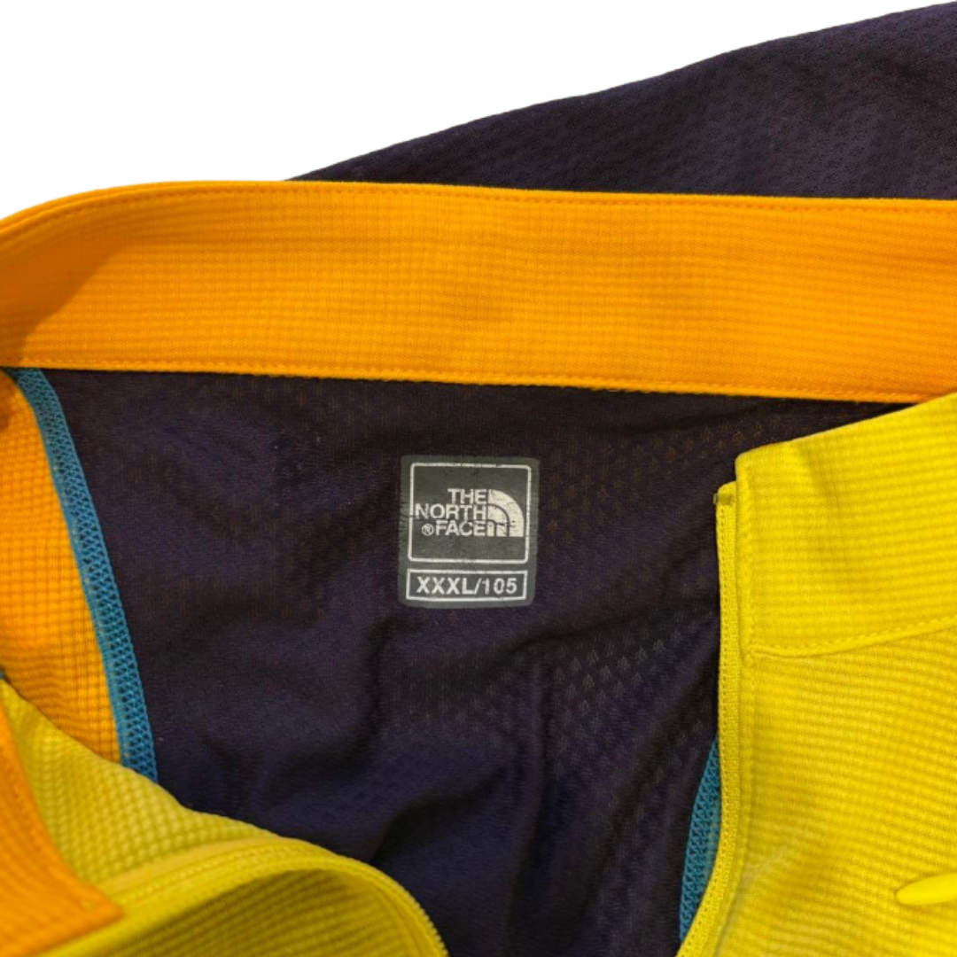 THE NORTH FACE ノースフェイス ハーフジップ イエロー×オレンジ M-Lサイズ相当