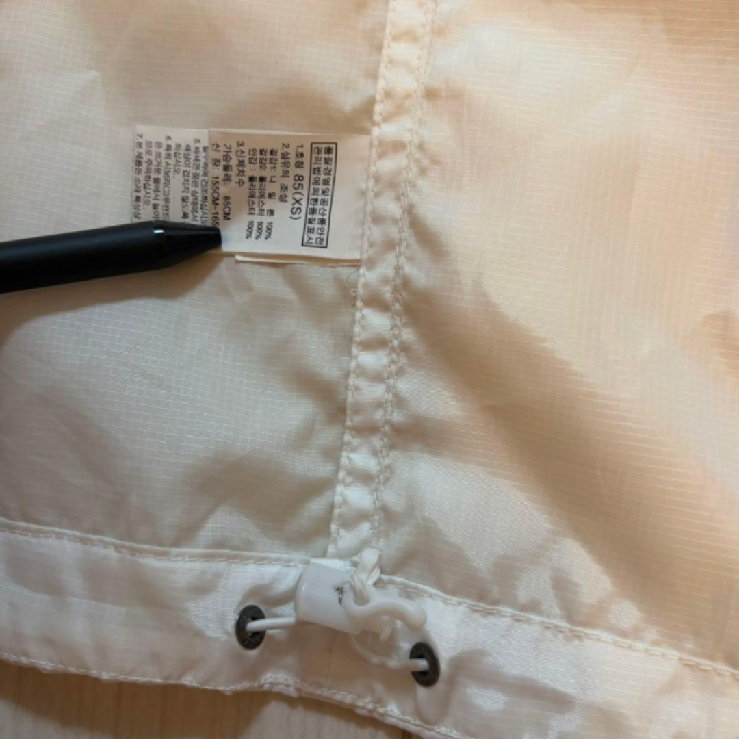 THE NORTH FACE ナイロンジャケット オレンジ ホワイト XS