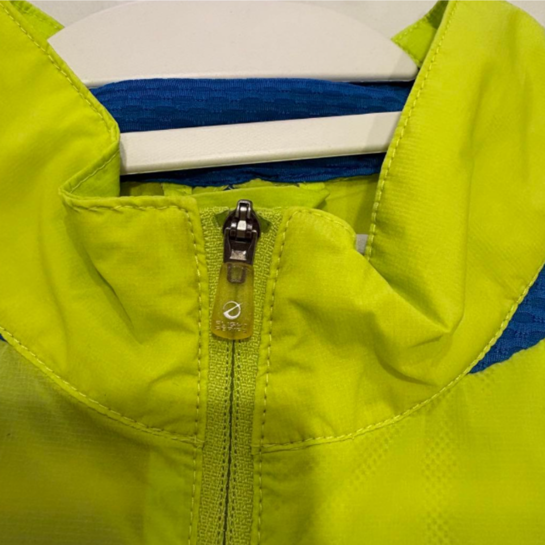THE NORTH FACE ウィンドシェル ネオンイエロー/ブルー XL(LL)