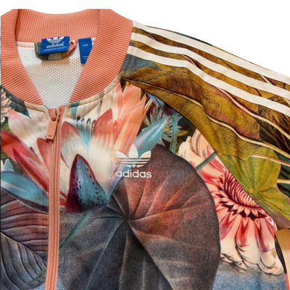 아디다스 트랙재킷 Lotus Print 트랙 팬츠 파이어버드 M
