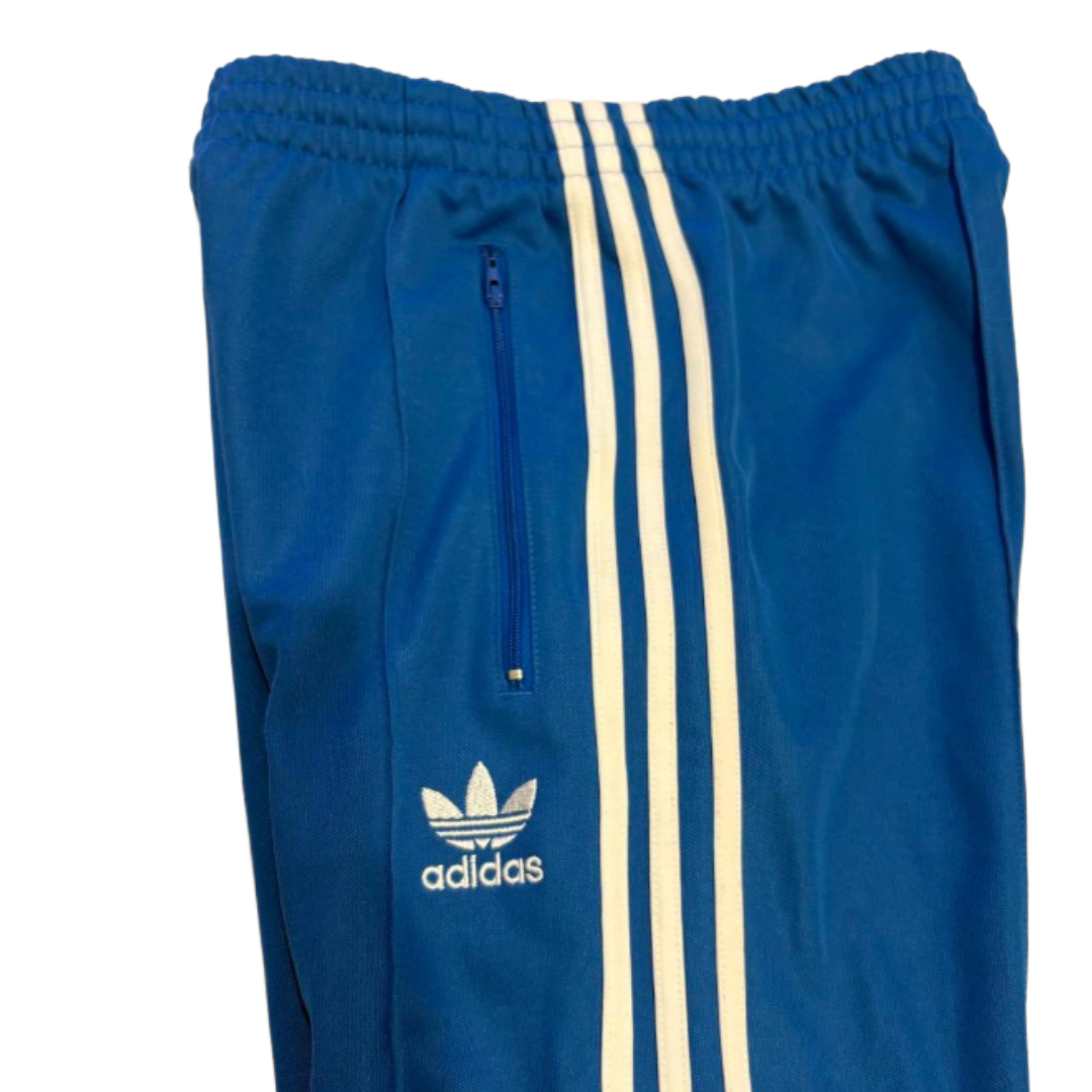 adidas アディダス トラックパンツ ジャージ 青 S