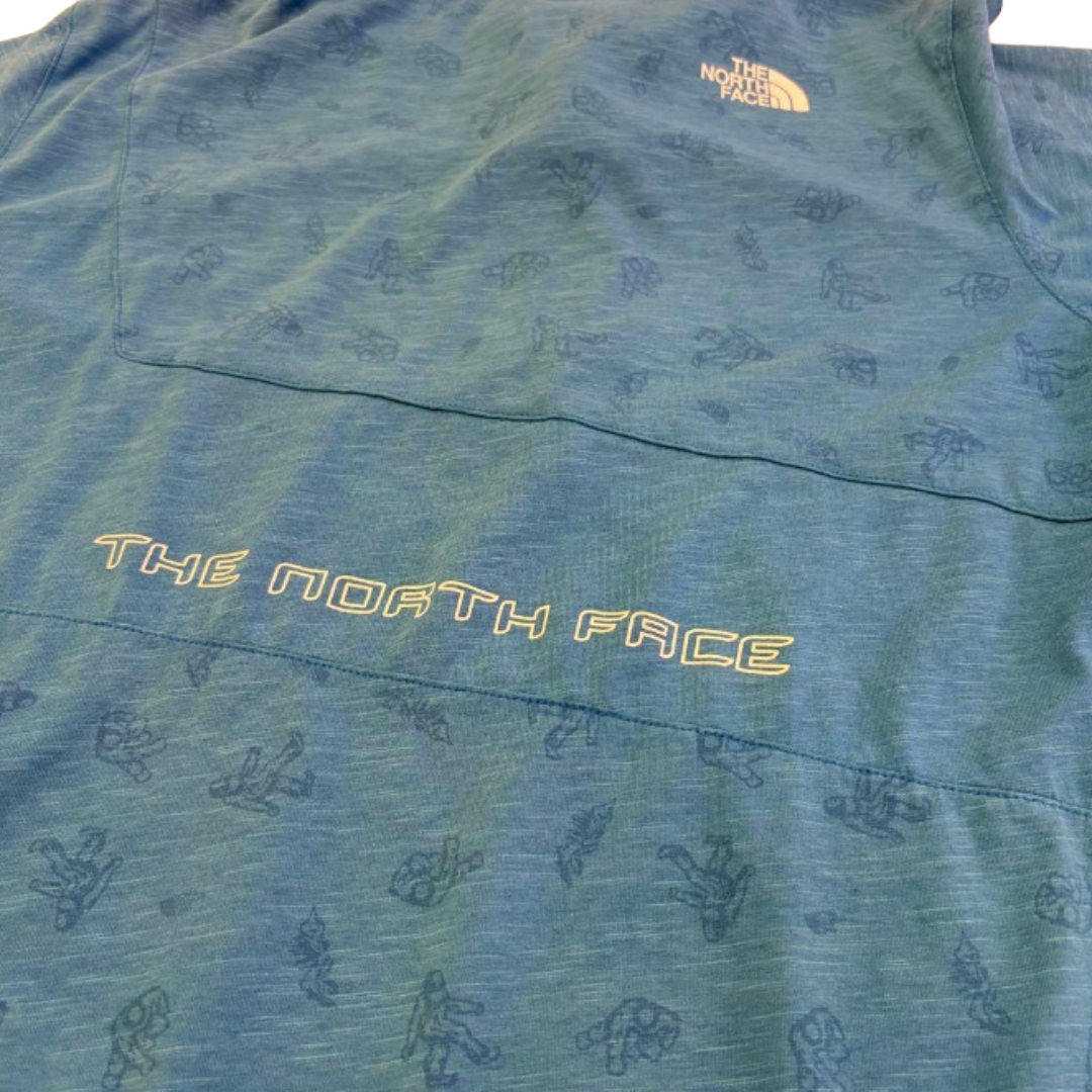THE NORTH FACE 노스페이스 하프집 티셔츠 블루 L