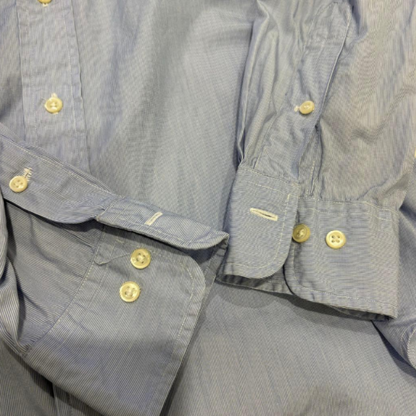 Polo Ralph Lauren 长袖衬衫 90年代复古条纹淡蓝色 XL(LL)