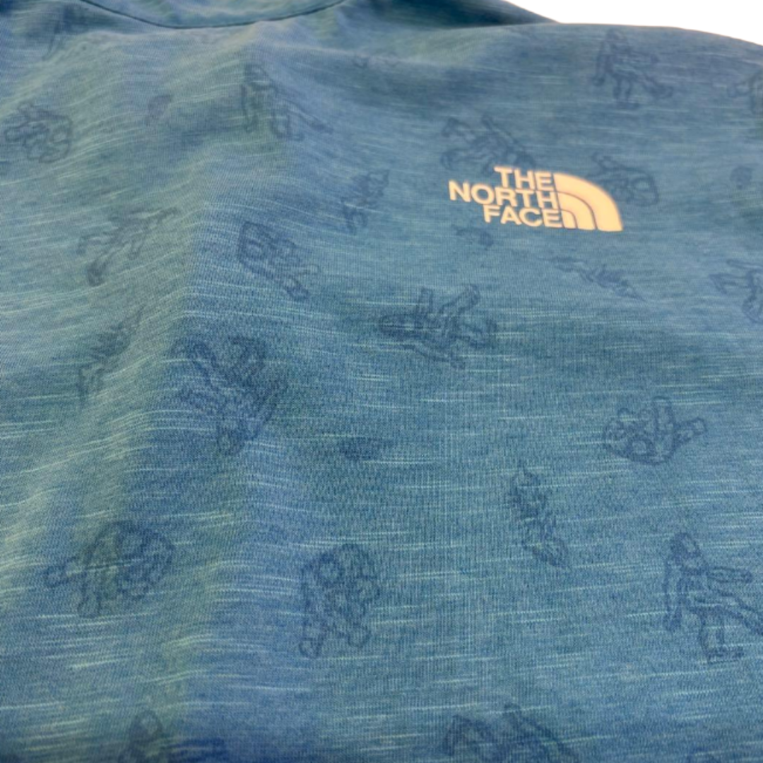 THE NORTH FACE 노스페이스 하프집 티셔츠 블루 L