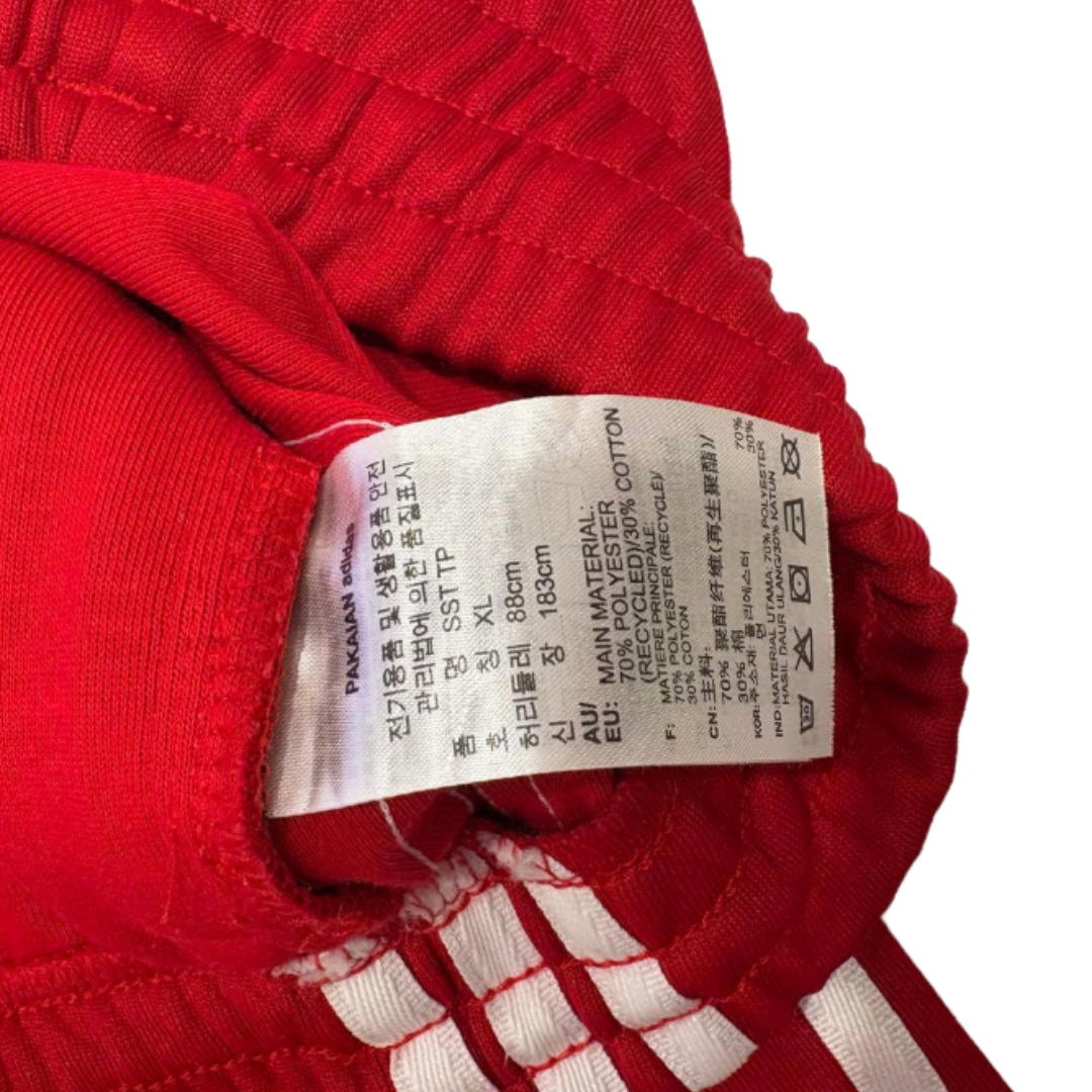adidas アディダス トラックパンツ ジョガーパンツ レッド XL