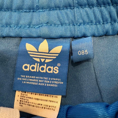adidas アディダス トラックパンツ ジャージ 青 S