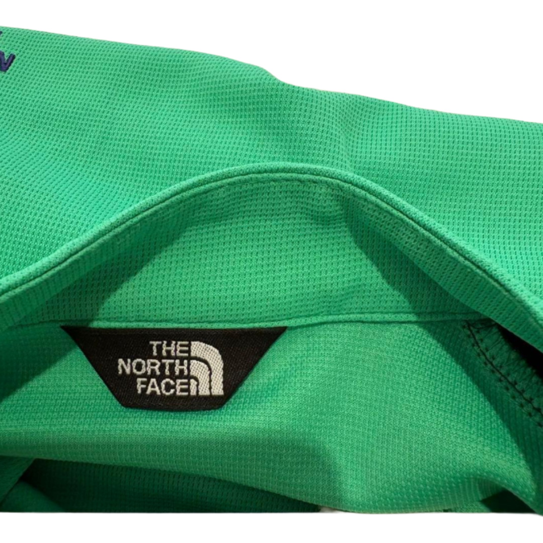 THE NORTH FACE ノースフェイス ハーフジップTシャツ グリーン XL