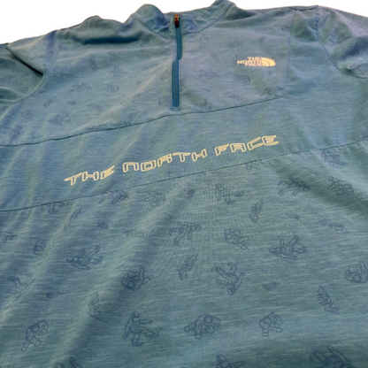 THE NORTH FACE 노스페이스 하프집 티셔츠 블루 L