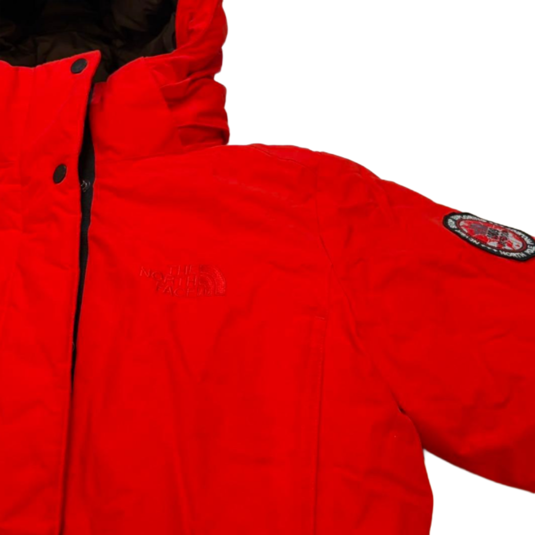 THE NORTH FACE Long Down Coat Down Parka Red M