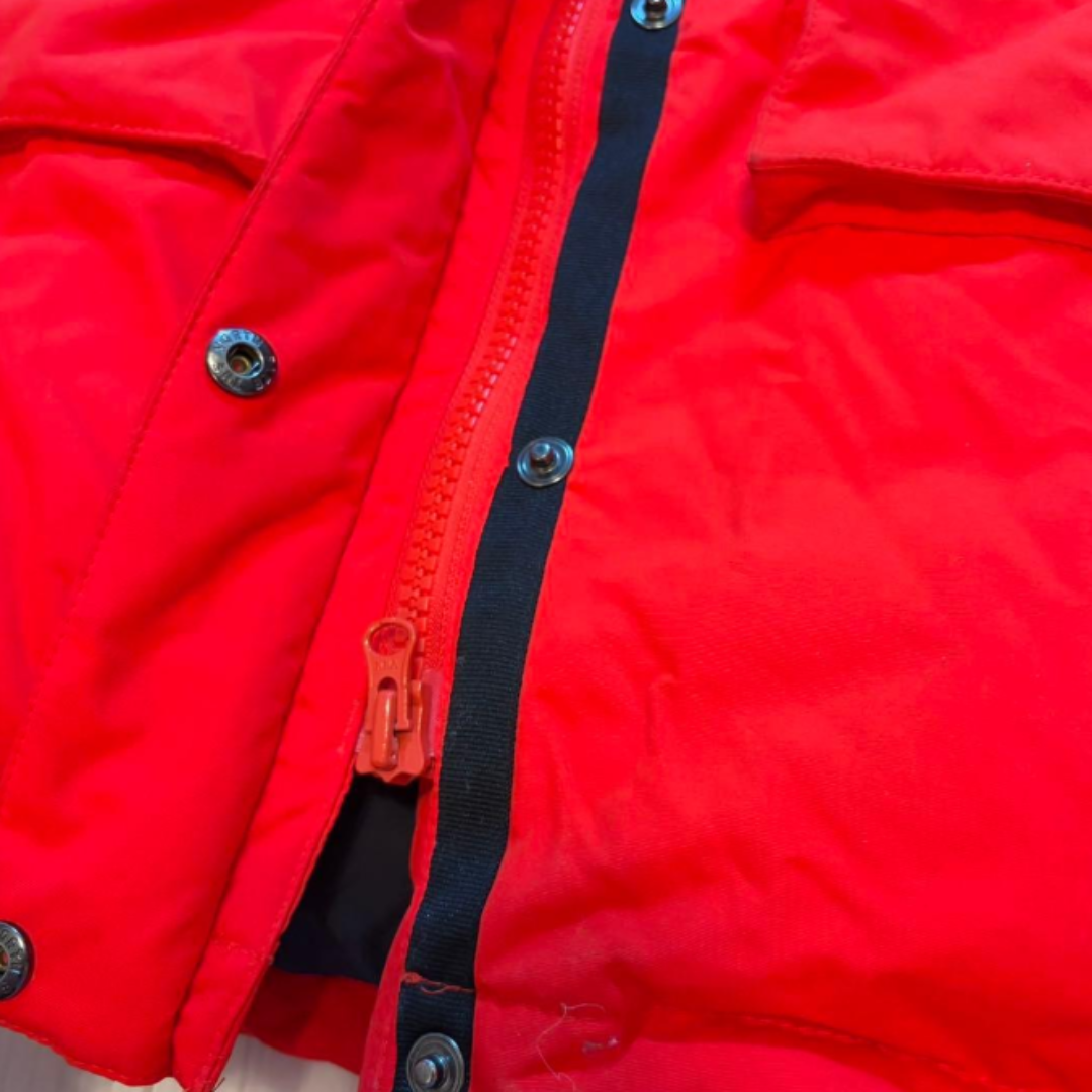 THE NORTH FACE Long Down Coat Down Parka Red M