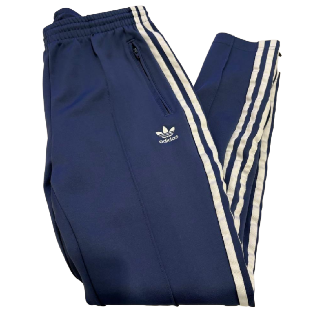 adidas 阿迪达斯 运动裤 Superstar系列 修身款 蓝色 脏蓝色 M码