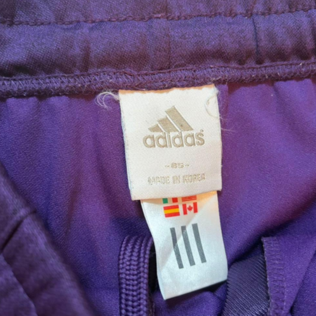 adidas アディダス トラックパンツ ジャージ 希少カラー パープル 紫色 S