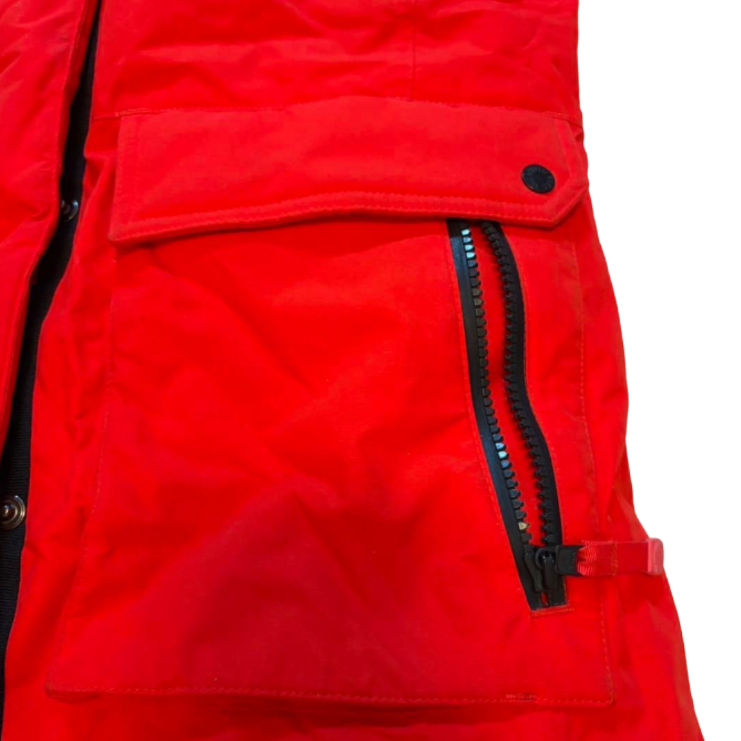 THE NORTH FACE Long Down Coat Down Parka Red M