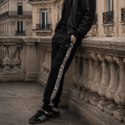 adidas 阿迪达斯 运动慢跑裤 黑色 L码