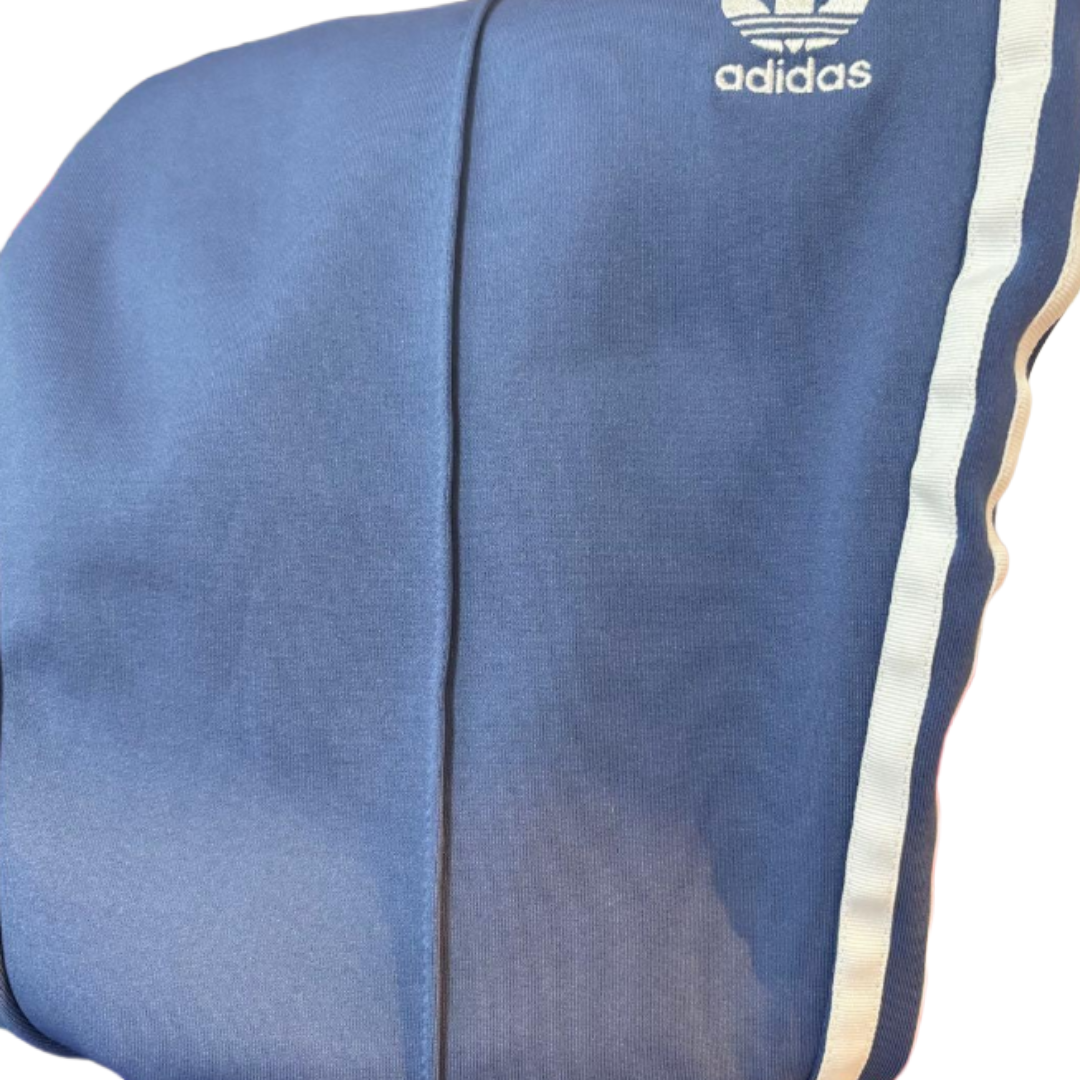 adidas 阿迪达斯 运动裤 Superstar系列 修身款 蓝色 脏蓝色 M码