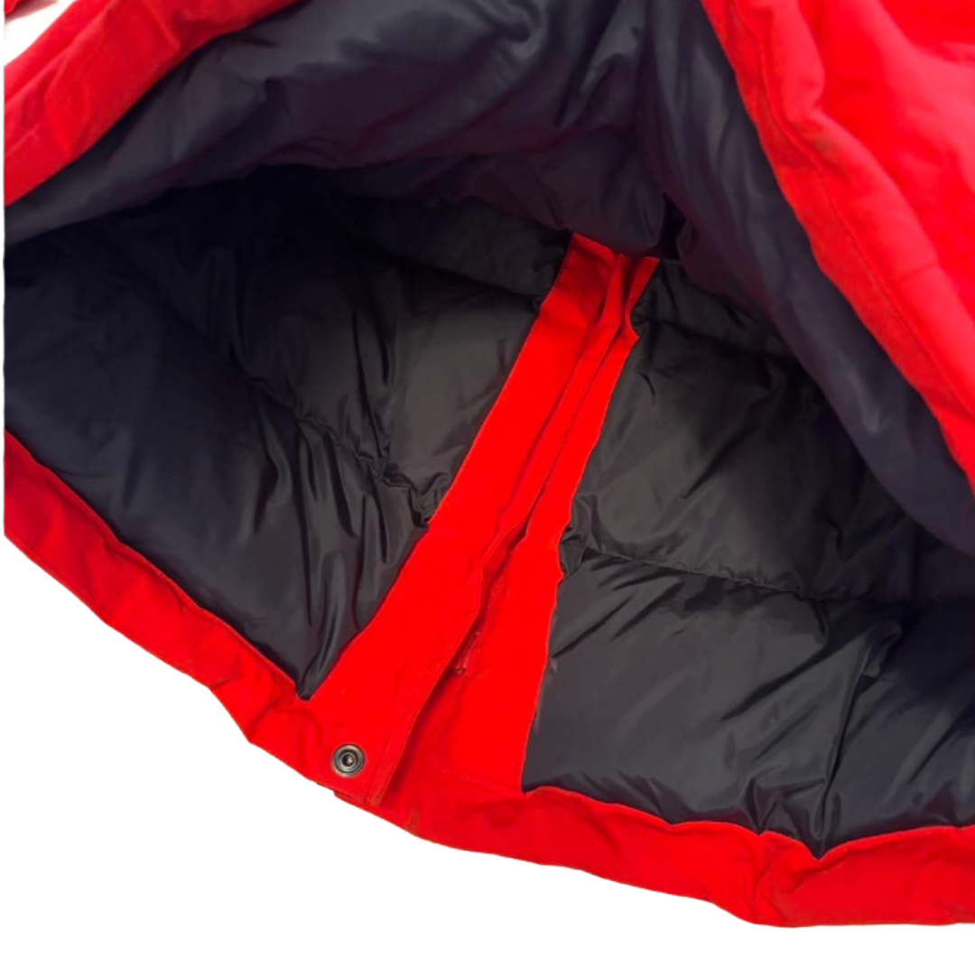 THE NORTH FACE Long Down Coat Down Parka Red M