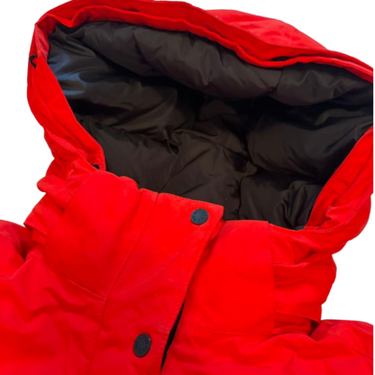 THE NORTH FACE Long Down Coat Down Parka Red M