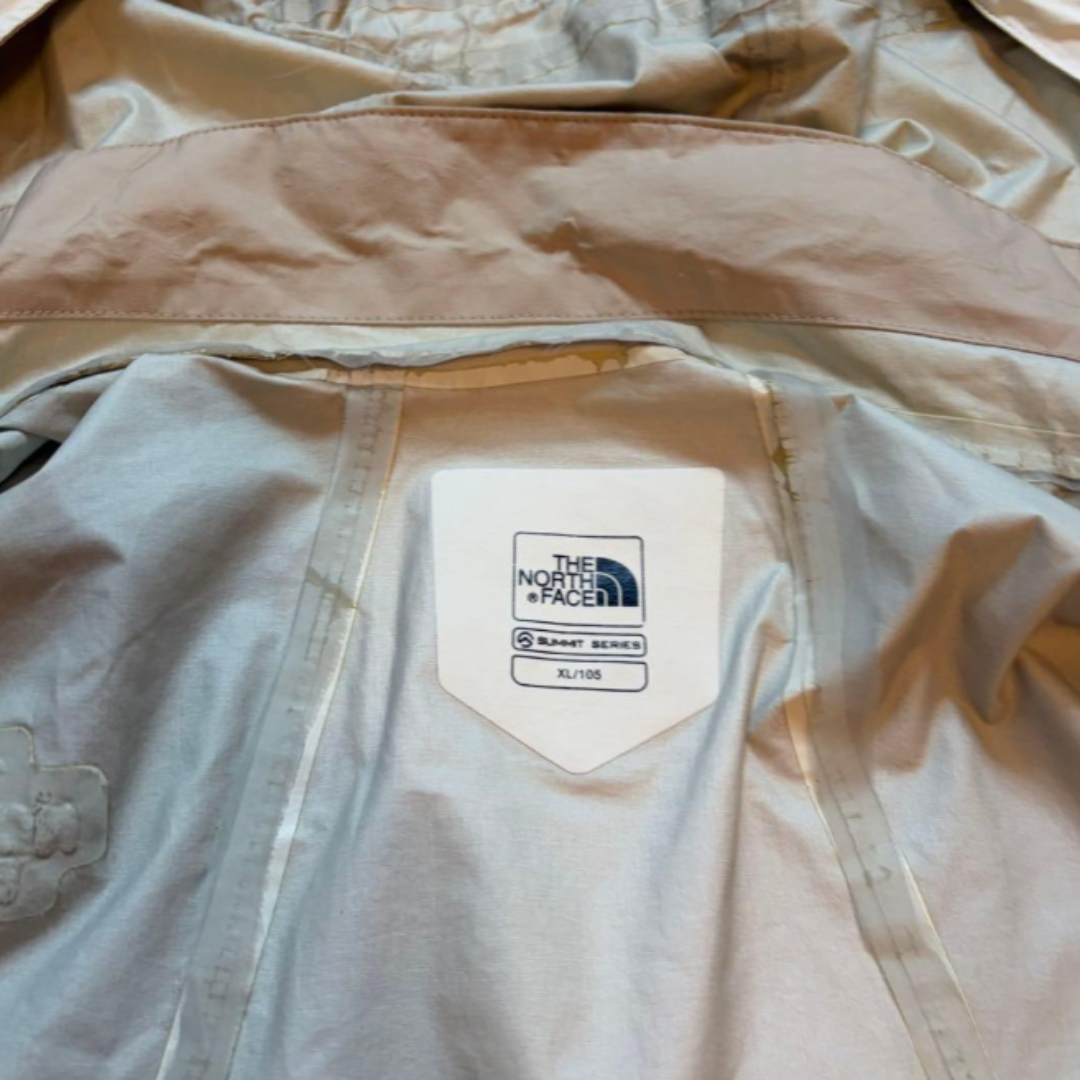 The North Face 巅峰系列透气夹克，白x米色，XL