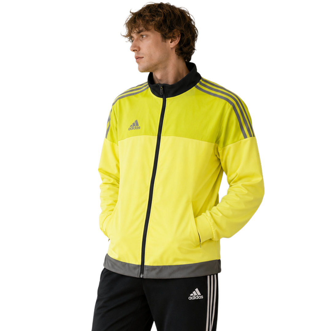 新品 adidas アディダス トラックジャケット ネオンイエロー ジャージ L