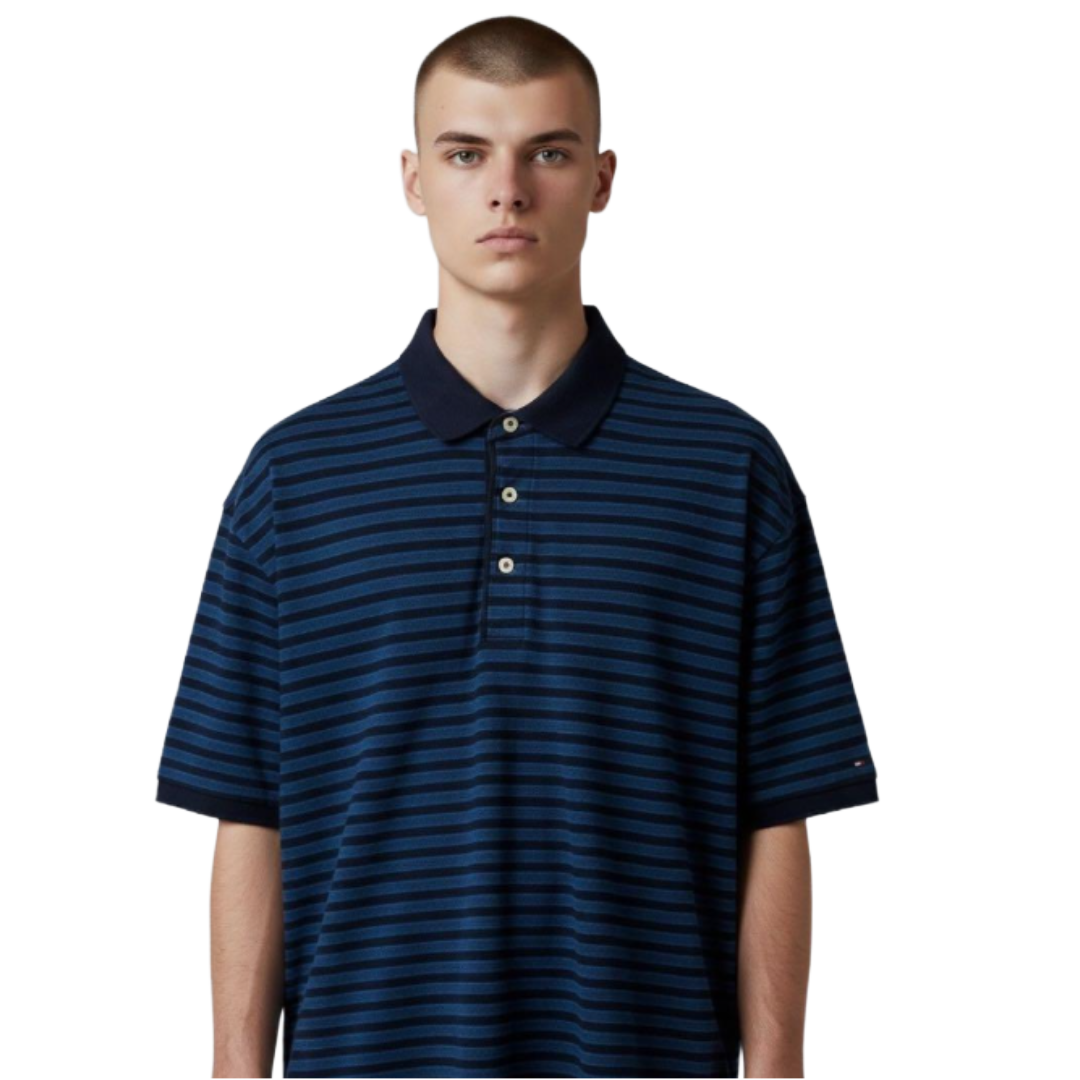 Tommy Hilfiger T-shirt Navy Stripe 2XL
