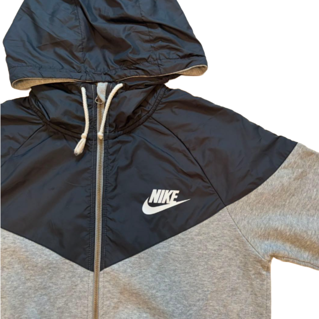 ナイキ NIKE テックフリース ウィンドランナー フルジップパーカー 黒グレー S