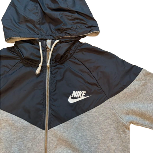 ナイキ NIKE テックフリース ウィンドランナー フルジップパーカー 黒グレー S