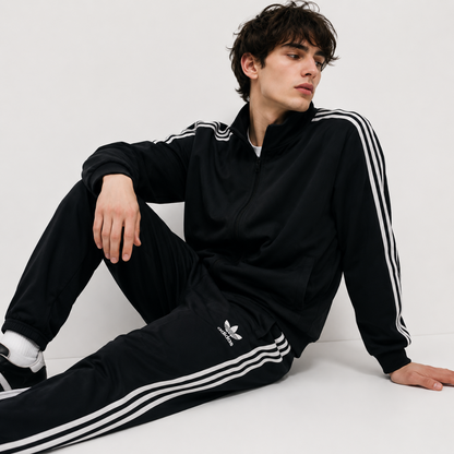 adidas Track Pants Jersey European Model Black M