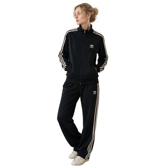 adidas アディダス トラックパンツ ジャージ スーパースターシリーズ 黒 ブラック S