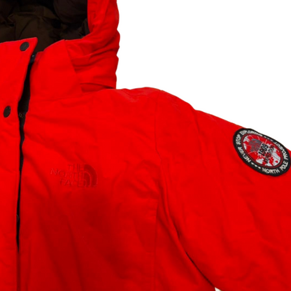 THE NORTH FACE Long Down Coat Down Parka Red M
