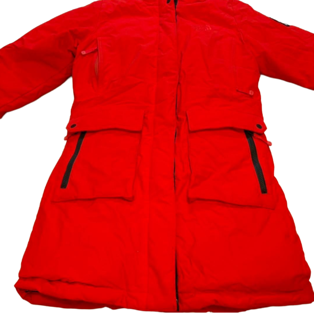 THE NORTH FACE Long Down Coat Down Parka Red M