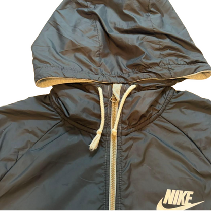 ナイキ NIKE テックフリース ウィンドランナー フルジップパーカー 黒グレー S