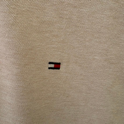 TOMMY HILFIGER ポロシャツ スリムフィット ベージュ XL