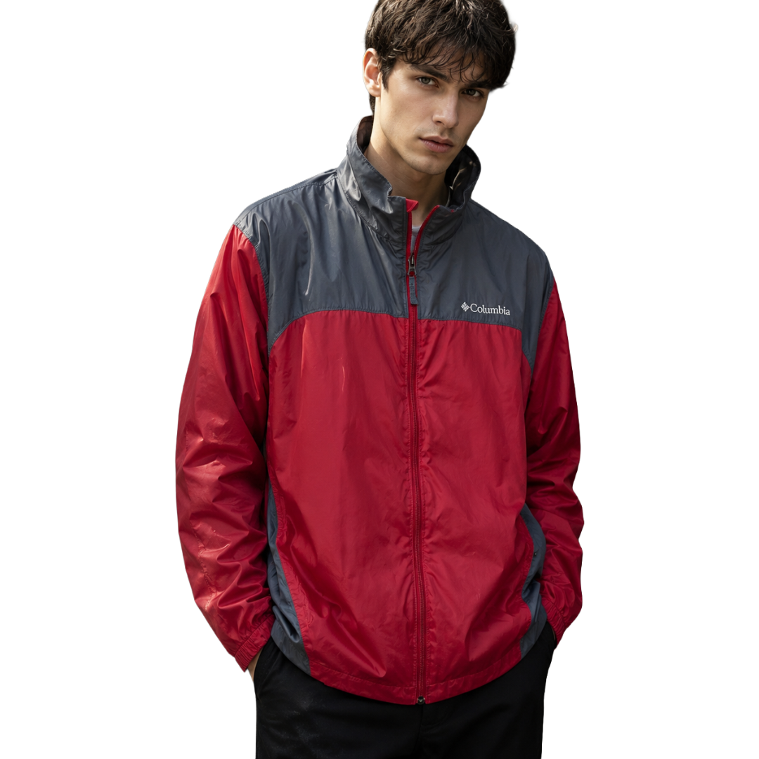 Columbia コロンビア 軽量レインジャケット レッド L