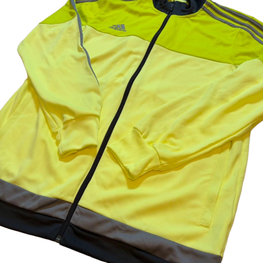 新品 adidas アディダス トラックジャケット ネオンイエロー ジャージ L