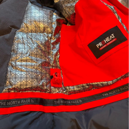 THE NORTH FACE Long Down Coat Down Parka Red M