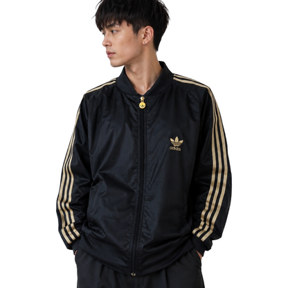 adidas アディダス ジャージ TWISTED WW トラックジャケット ブラック × ゴールド L