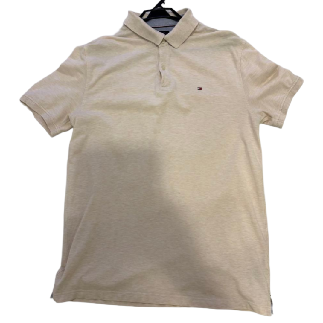 TOMMY HILFIGER ポロシャツ スリムフィット ベージュ XL