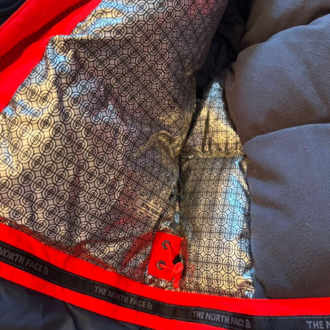 THE NORTH FACE Long Down Coat Down Parka Red M