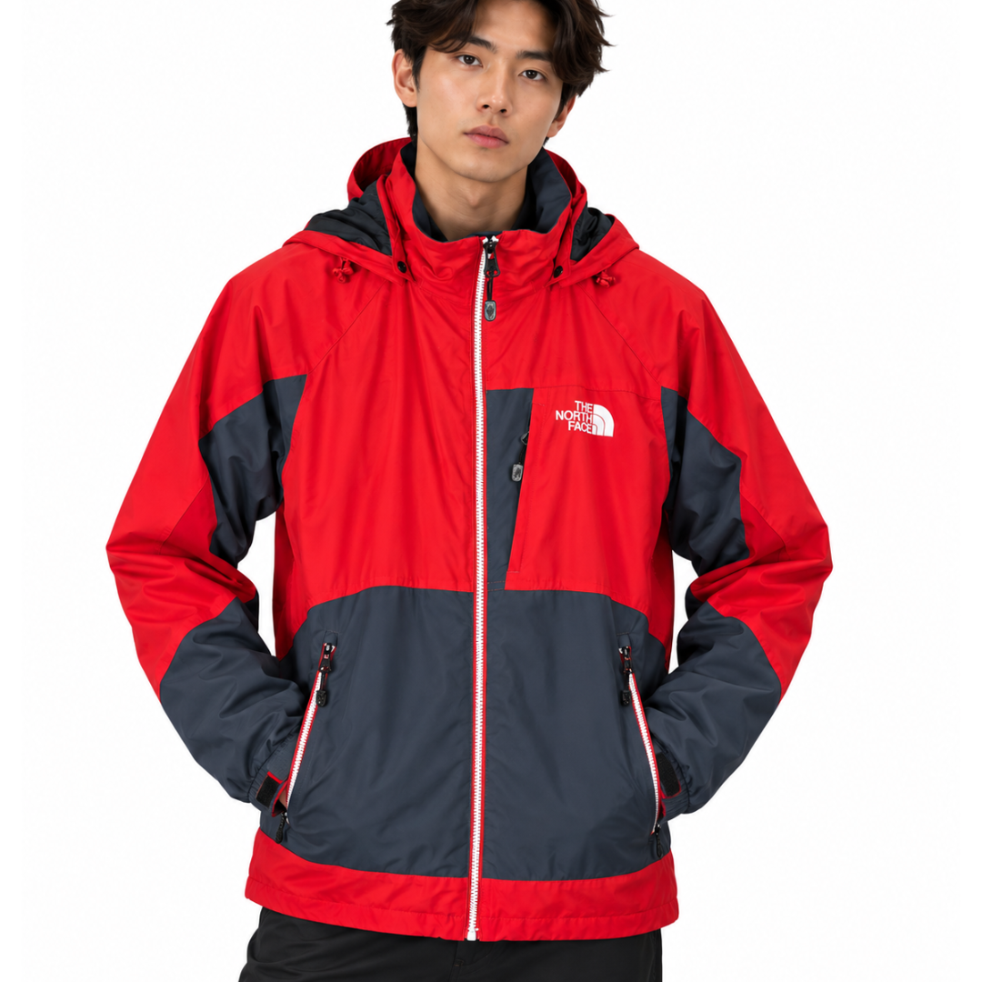 THE NORTH FACE ノースフェイス 赤黒 マウンテンジャケット M