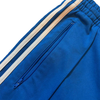 adidas アディダス トラックパンツ ジャージ ヨーロッパモデル 青 L