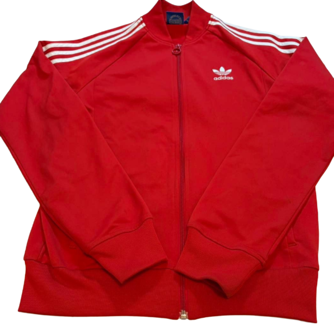 adidas 阿迪达斯 运动夹克 Superstar 运动上衣 红色 S