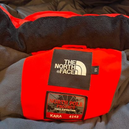THE NORTH FACE Long Down Coat Down Parka Red M