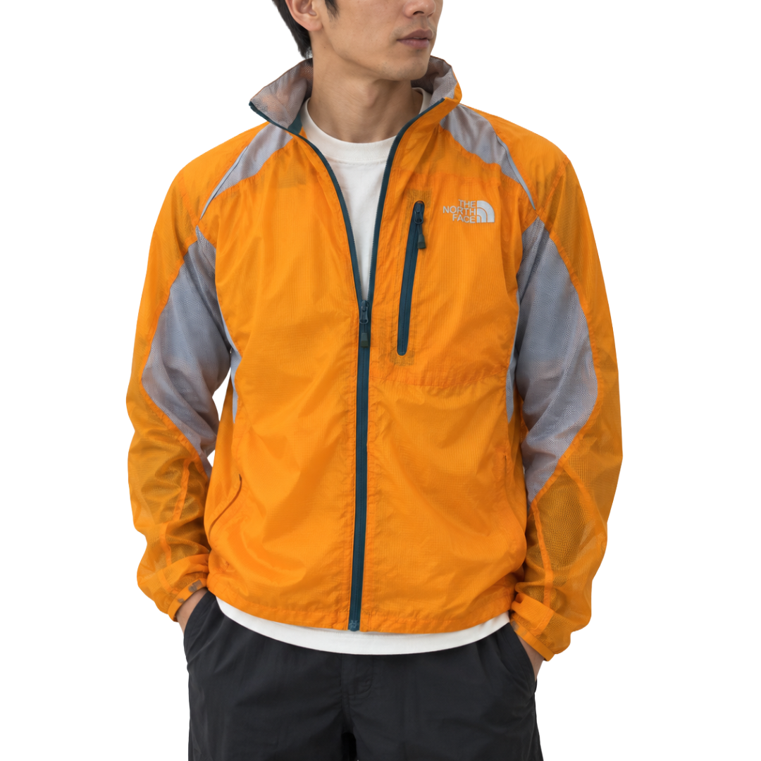 THE NORTH FACE ノースフェイス 薄手ナイロンジャケット オレンジ L