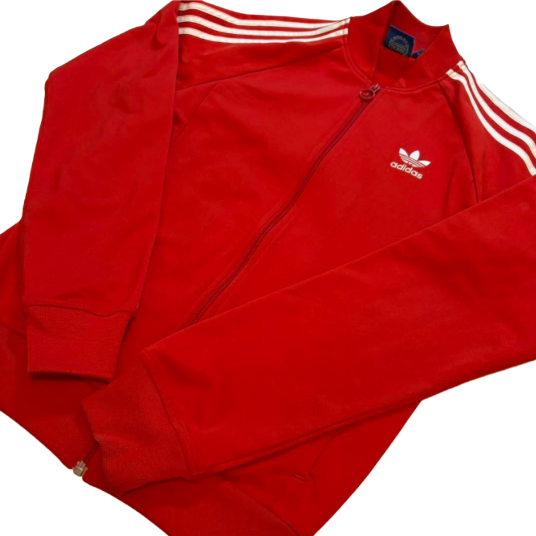 adidas 阿迪达斯 运动夹克 Superstar 运动上衣 红色 S